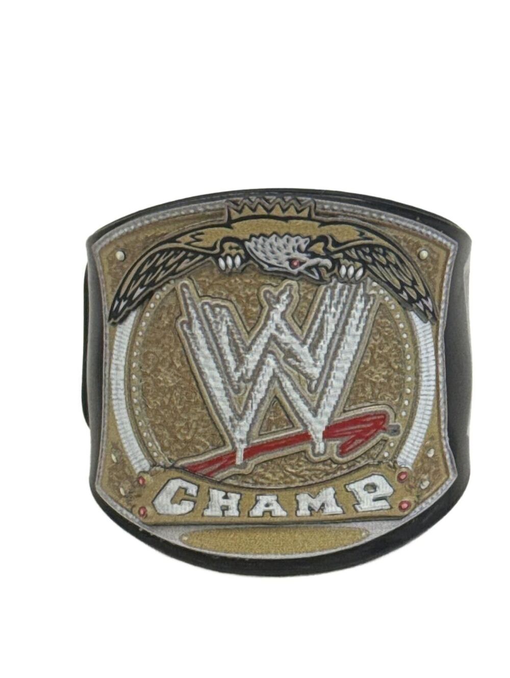 WWE Spinner Wrestling Championship Belt Slap Bracelet Gold Black Collectible